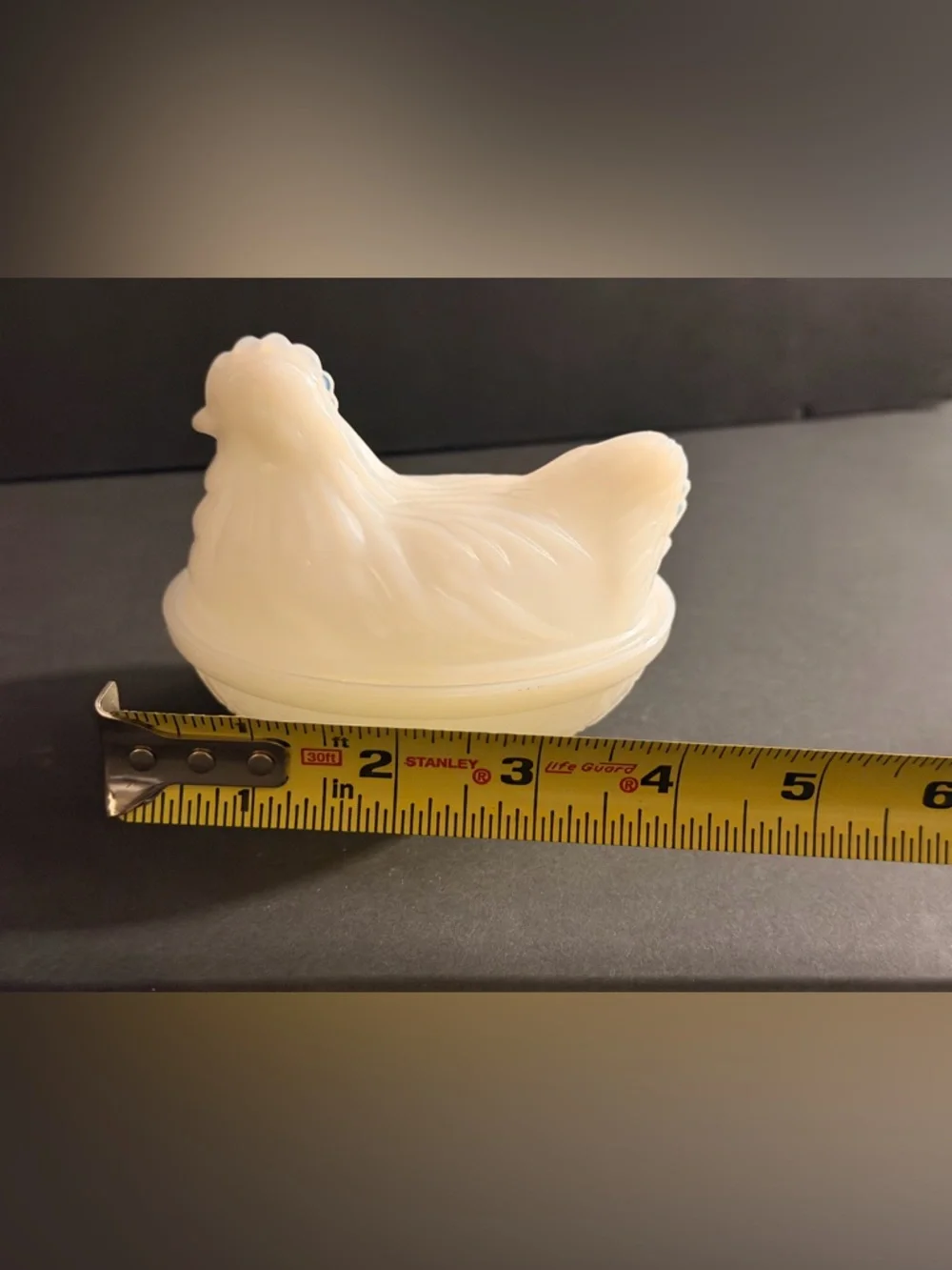 Milk Glass Hen on Nest Candy Dish - Picture 5 of 6